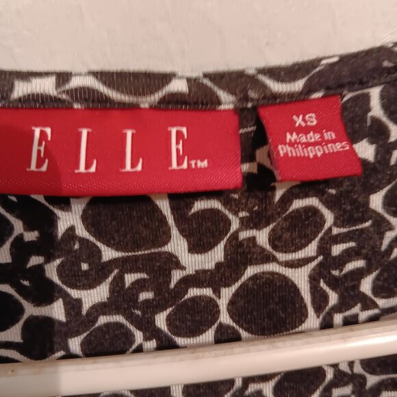 Elle White and Black Mini Dress Size X Small - Picture 7 of 9